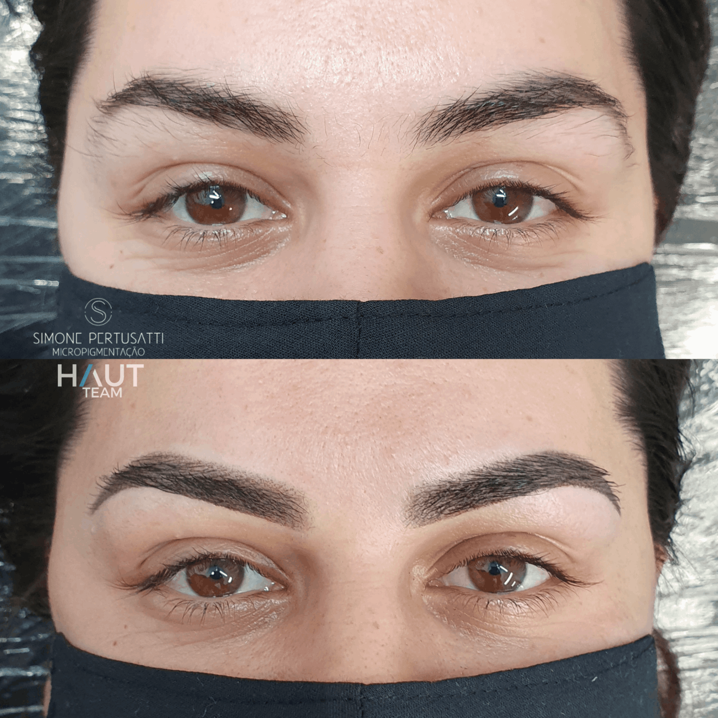 exemplo antes e depois micropigmentacao de sobrancelhas em curitiba